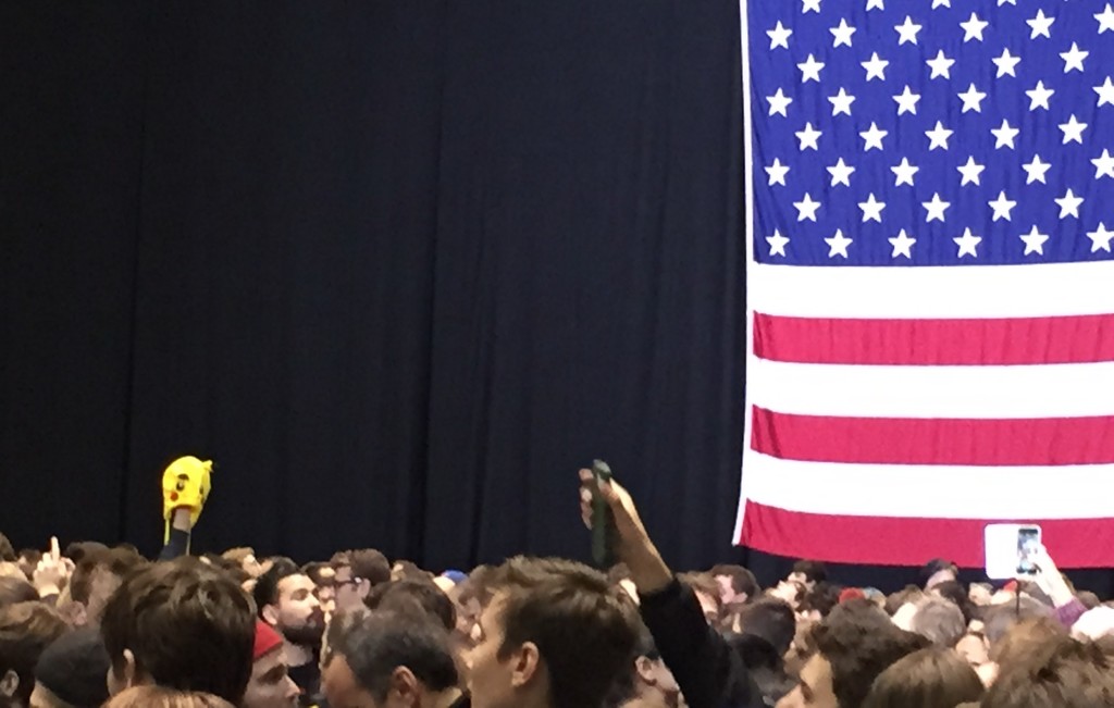 Demokraattien esivaalien tilaisuus Bostonissa 2015.