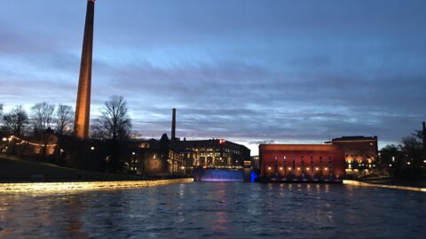 Tammerkoski auringonlaskussa